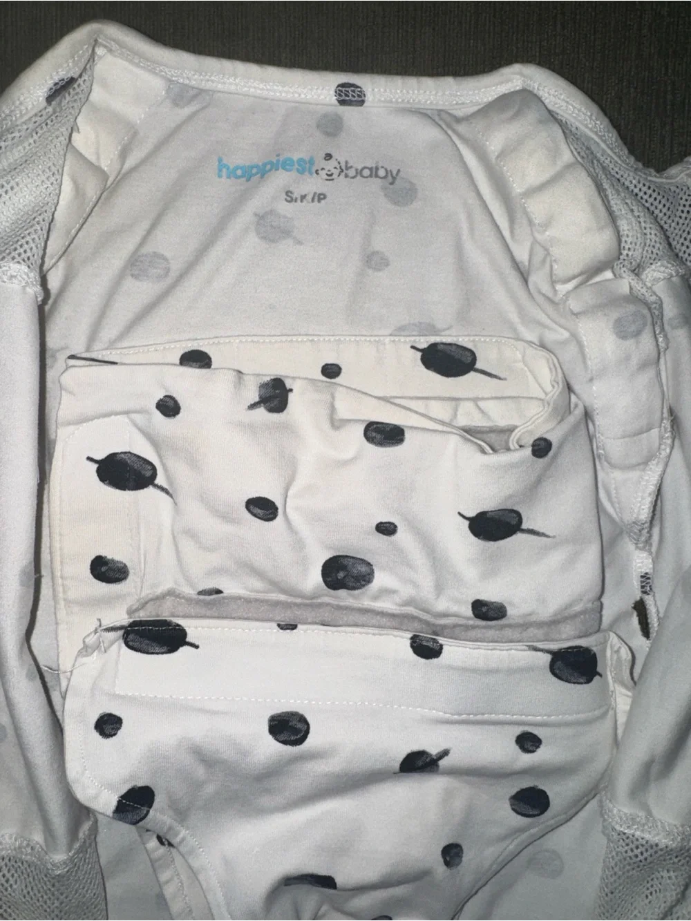 2 Happiest Baby Swaddles - Blue Star & White Dot Designs - Picture 2 of 5